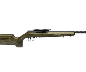 SAVAGE ARMS B SERIES FULL SIZE 22 LR 10+1 18" MATTE BLACK SPIRAL FLUTED THREADED BARREL, MATTE BLACK CARBON STEEL RECEIVER W/PICATINNY RAIL, OD GREEN FIXED LAMINATE STOCK, RIGHT HAND