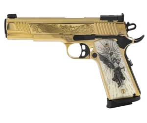 EAA Corp Girsan MC1911 Gold Filigree .38 Super 5" Barrel 9-Rounds