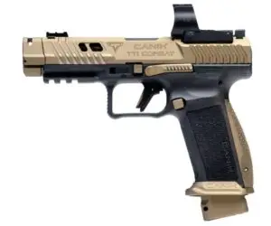 Canik TTI Combat Bronze 9mm 4.6" Barrel 18/21-Rounds w/ MeCanik MO3 Optic